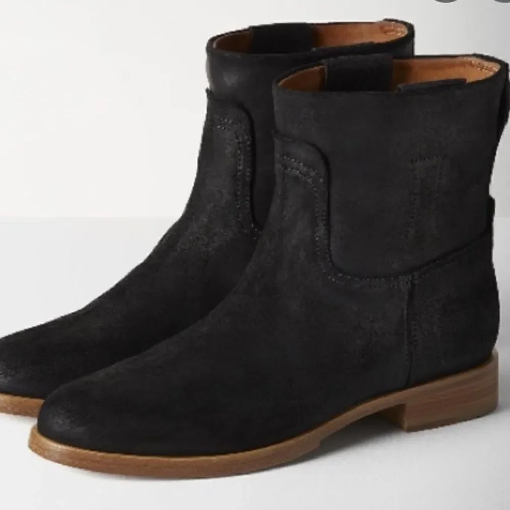 Rag & Bone Holly Suede Flat Ankle Boots